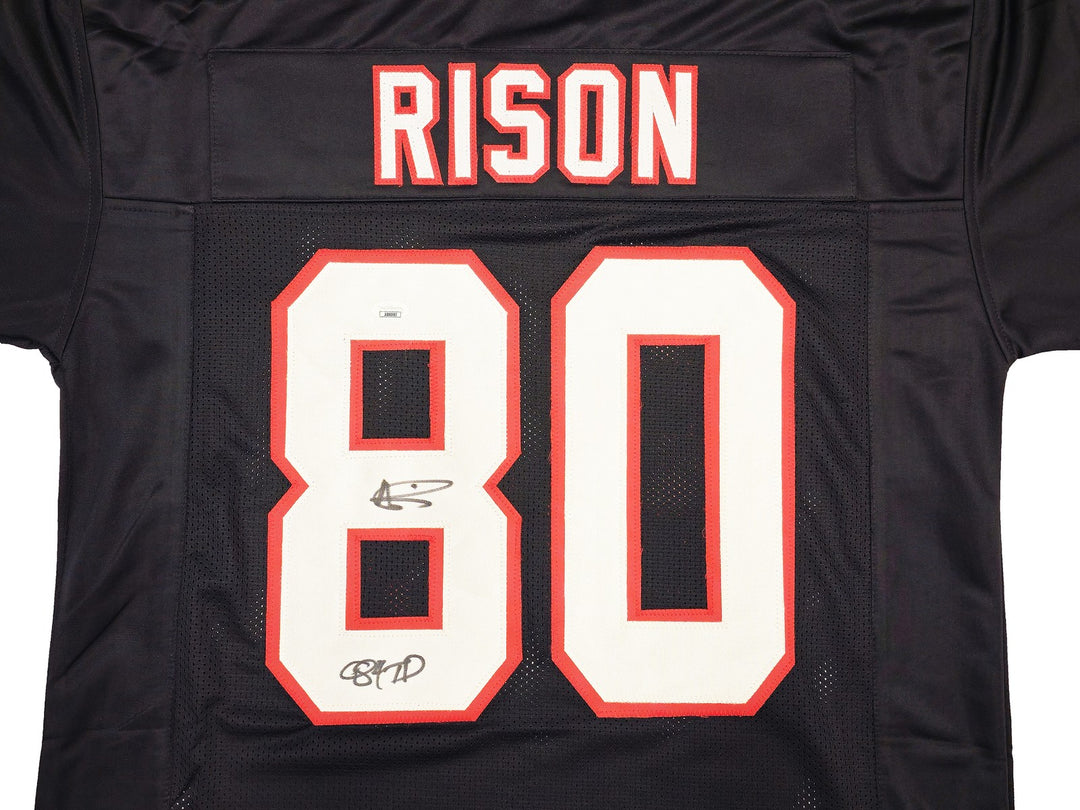 Atlanta Falcons Andre Rison Autographed Signed Black Jersey "84 TD" JSA