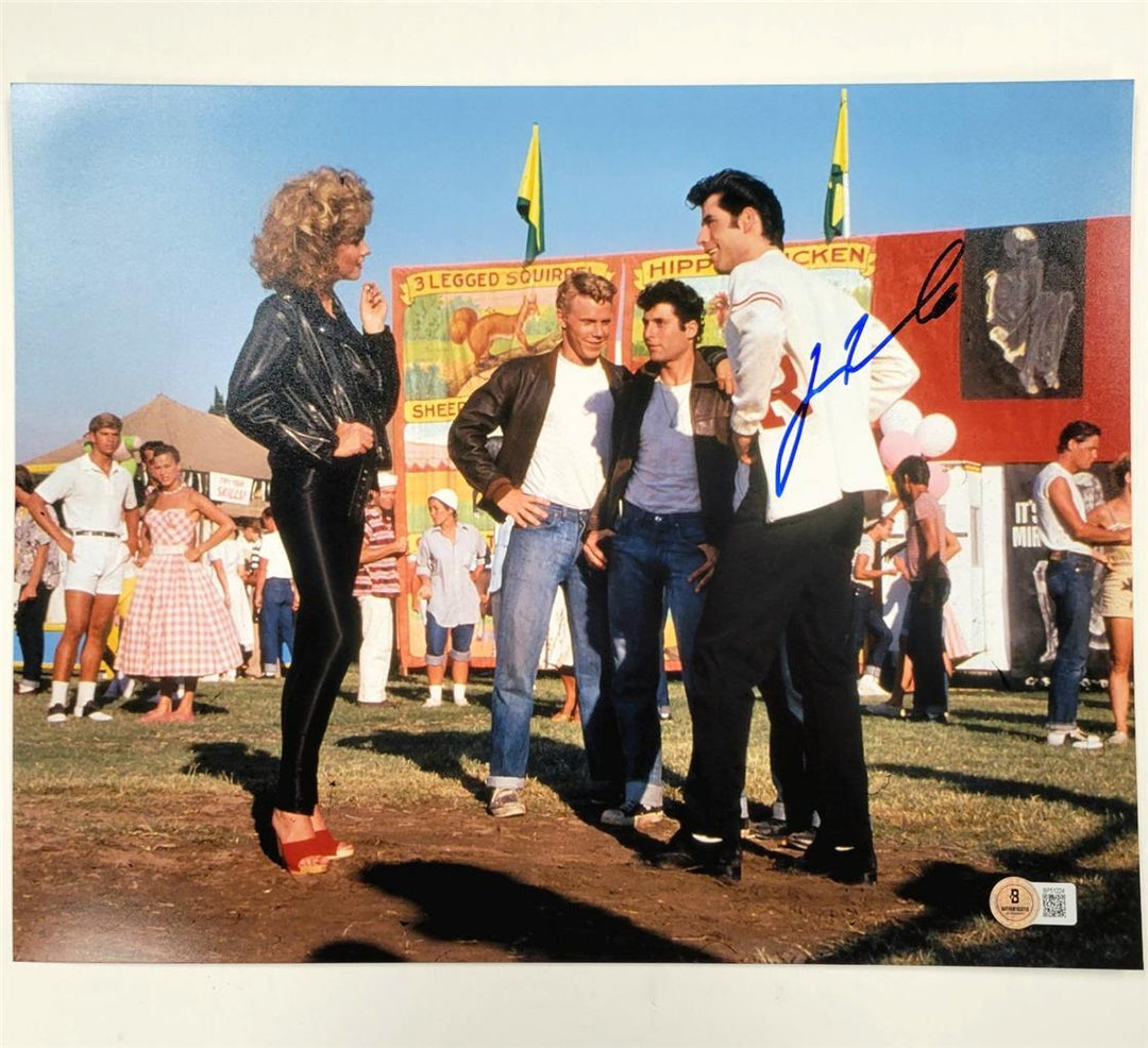 John Travolta signed Grease 11x14 photo autograph ~ Beckett BAS