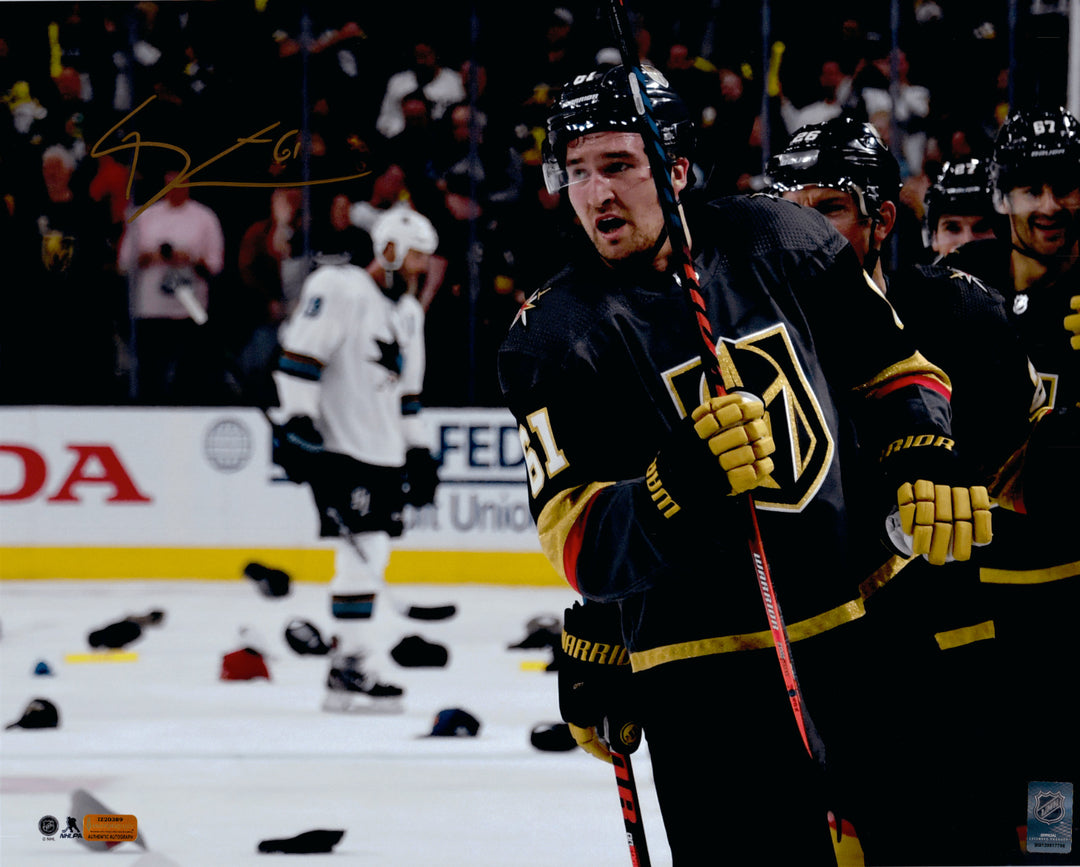 Mark Stone Autograph Vegas Golden Knights 16x20 Photo Signed IGM COA Hat Trick