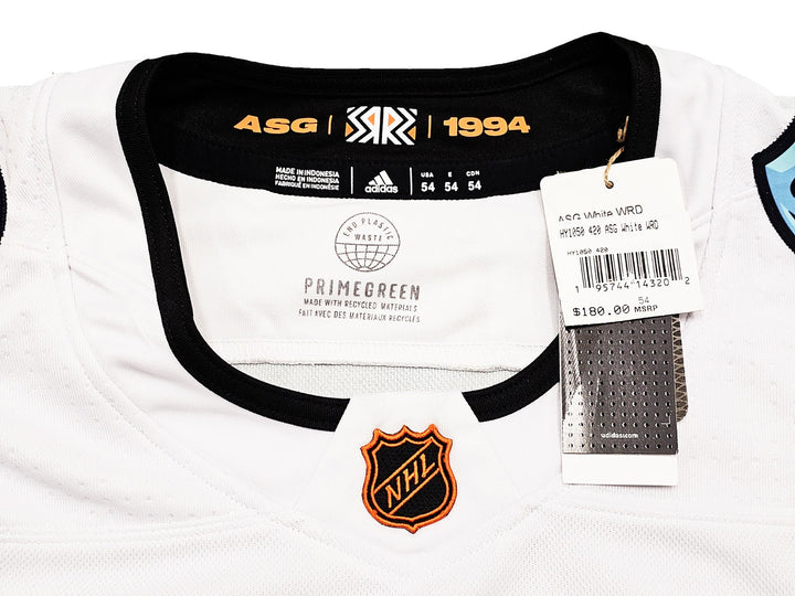 Seattle Kraken Matty Beniers Auto White Adidas 2023 ASG Jersey Size 54 Fanatics