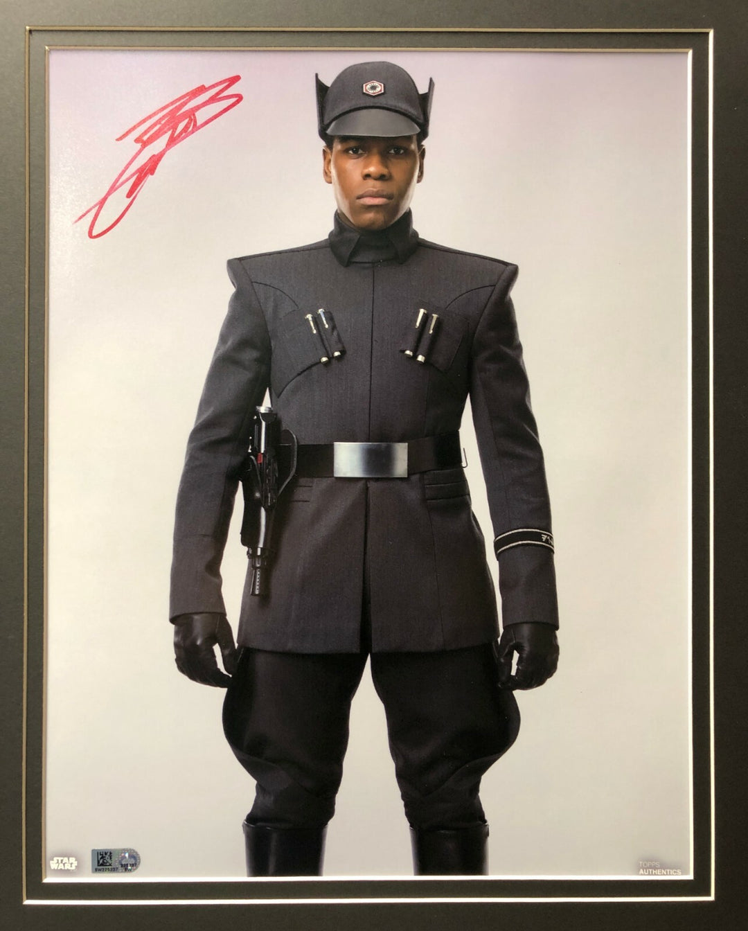 John Boyega Signed Star Wars 11x14 Photo Framed Finn Topps COA Autograph
