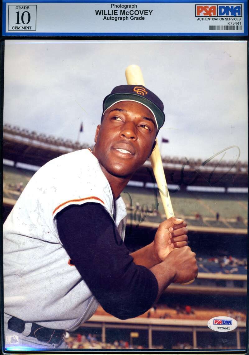 Willie McCovey PSA DNA Gem Mint 10 Signed 8x10 Photo Autograph