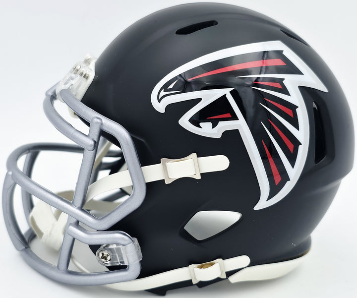 Michael Penix Jr. Signed Atlanta Falcons Black Speed Mini Helmet Beckett Wit