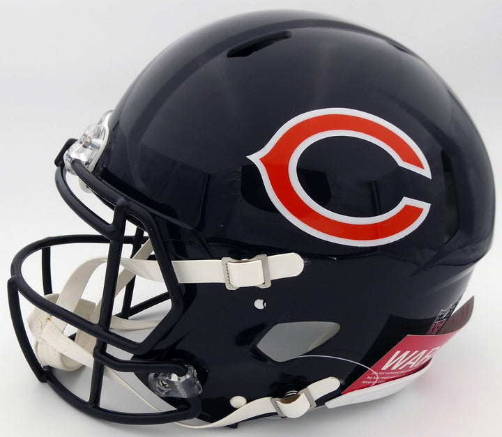 Justin Fields Signed Chicago Bears Blue Full Size Authentic Speed Helmet Beckett
