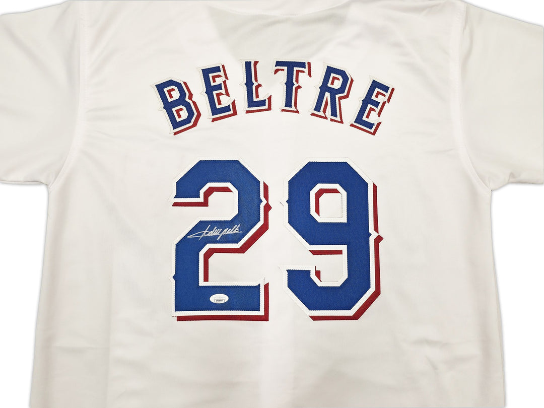Texas Rangers Adrian Beltre Autographed White Jersey JSA