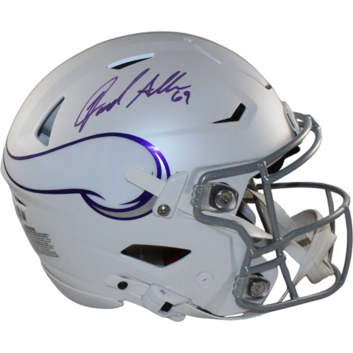 Jared Allen Autographed Minnesota Vikings Speedflex Alt Helmet Beckett W 55176