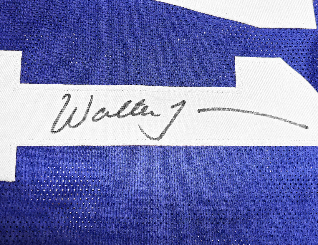 Seattle Seahawks Walter Jones Autographed Signed Blue Jersey JSA