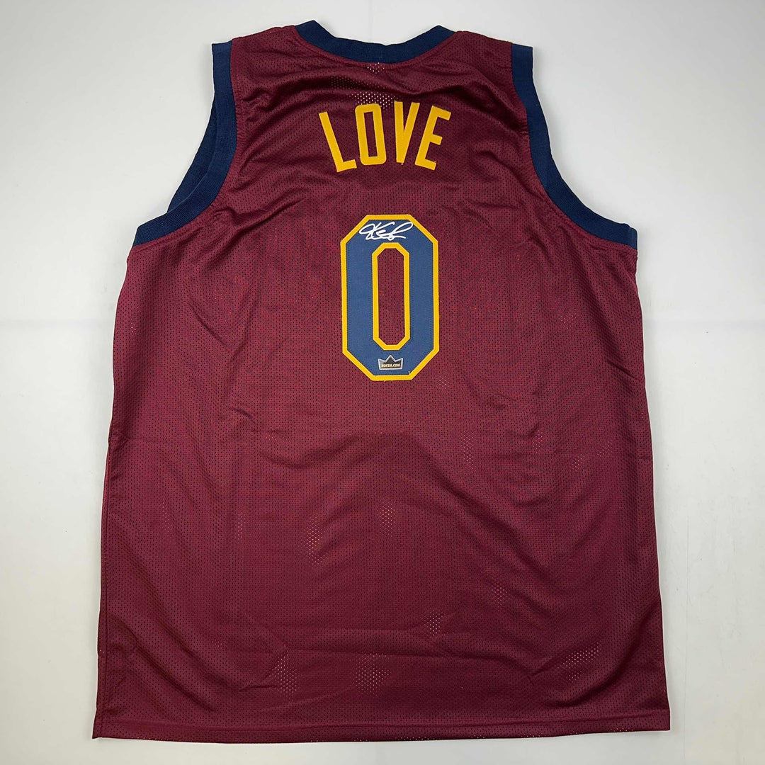 Facsimile Autographed Kevin Love Cleveland Red Reprint Jersey Size Men's XL