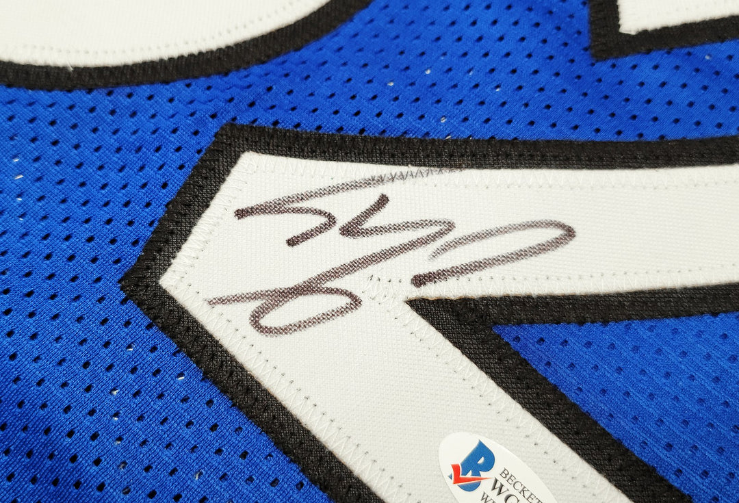 Orlando Magic Shaquille Shaq O'Neal Signed Blue Jersey The Diesel Beckett