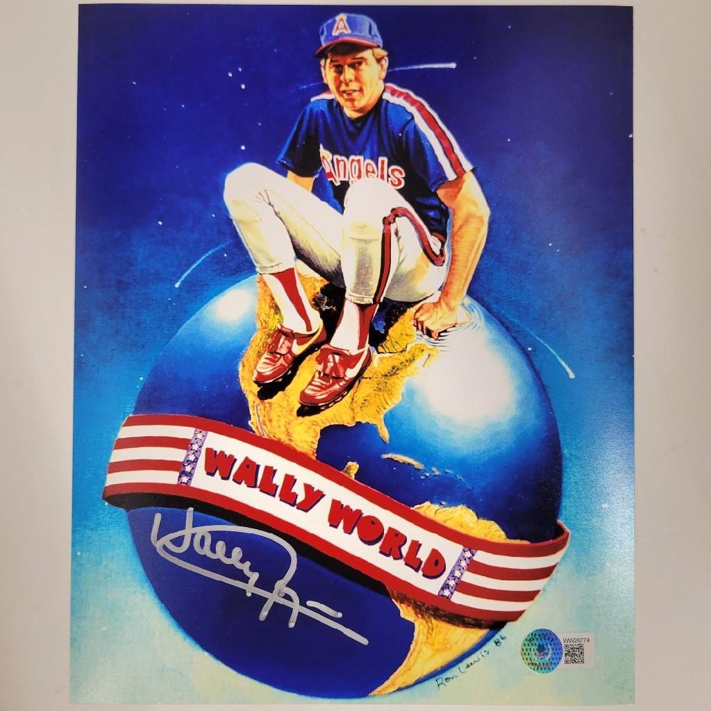 Wally Joyner signed Wally World 8x10 Photo CA Angels ~ Beckett BAS Witness Holo