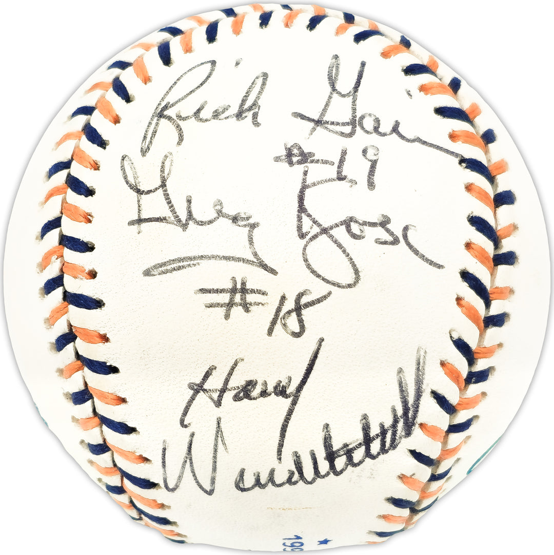 1992 MLB ASG Umpires Signed 1992 ASG Logo MLB Baseball 5 Sigs Doug Harvey JSA