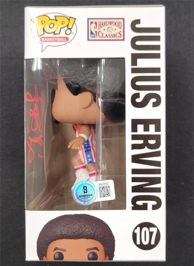 Julius Erving "Dr. J" signed New York Nets Funko Pop! autograph ~ Beckett BAS