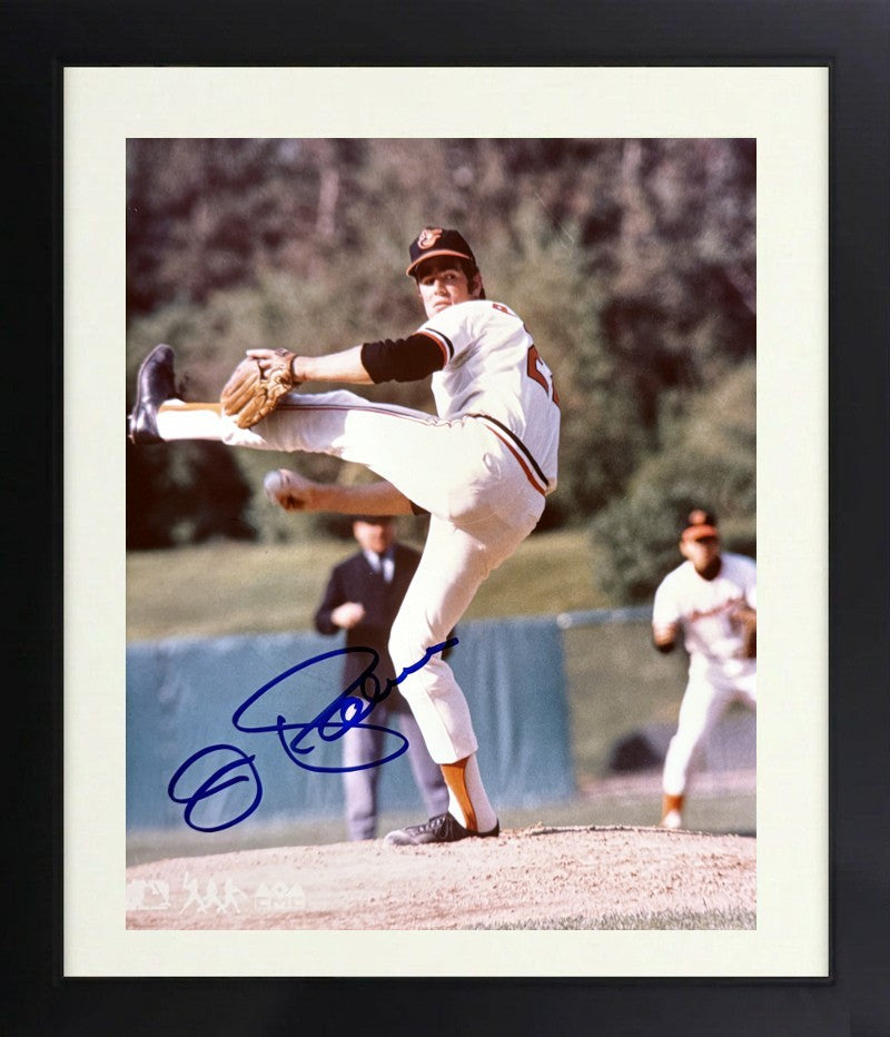 Jim Palmer signed Baltimore Orioles MLB 8x10 Photo imperfect Framed- COA  (HOF)