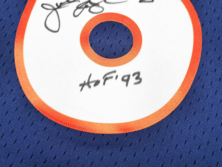 76ers Julius Dr J Erving Auto Blue Mitchell Ness Swingman 76 Jersey HOF 93 BAS
