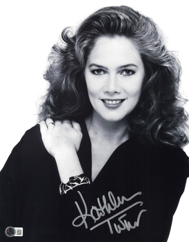 Kathleen Turner Autographed Signed 11x14 Photo Beckett BAS QR #AE31833