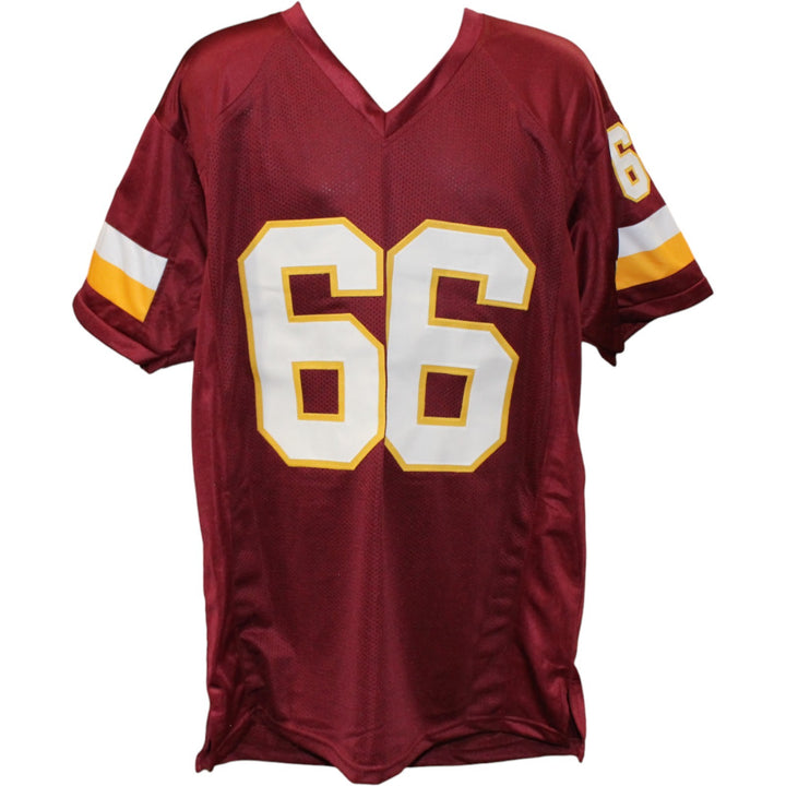 Joe Jacoby Autographed Pro Style Size XL Red Jersey HTTR Beckett Witness' 54626