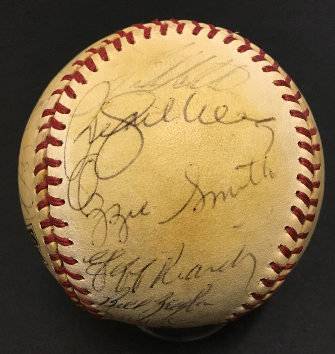 1986 Super Major Japan Series team signed baseball 26 Auto Tony Gwynn Ripken COA