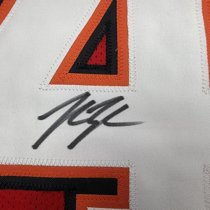 Framed Autographed John Lynch 35x39 Tampa Bay Red Football Jersey BAS COA