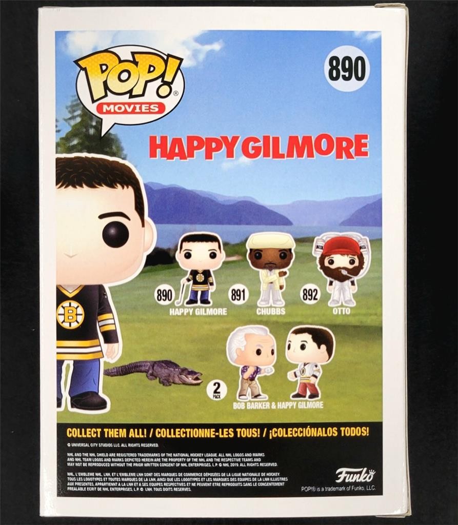 Adam Sandler signed Happy Gilmore Funko Pop! 890 autograph (B) ~ Beckett BAS