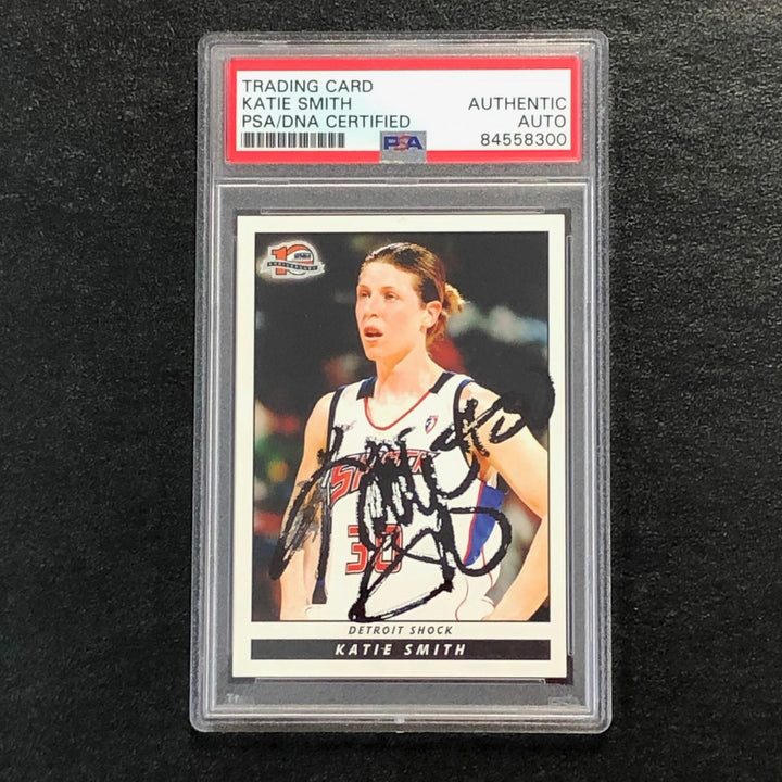 2006 Rittenhouse WNBA #95 Katie Smith Signed Card AUTO PSA Slabbed