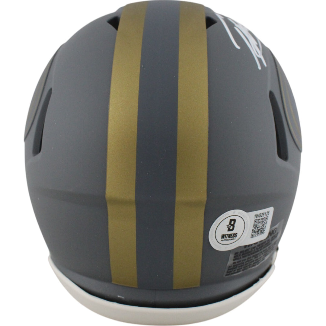 Patrick Willis Signed San Francisco 49ers Slate Mini Helmet HOF Beckett 48958