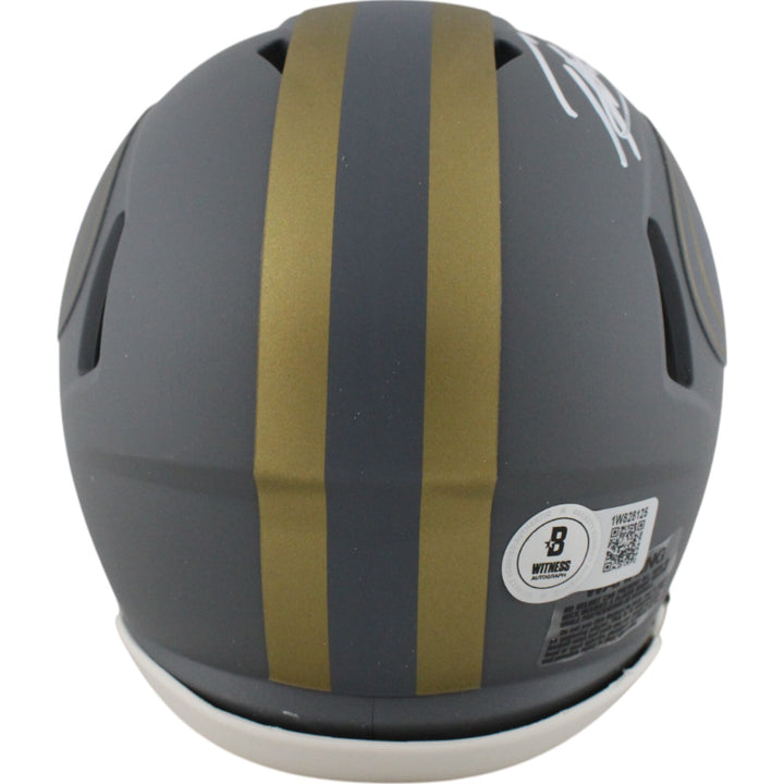 Patrick Willis Signed San Francisco 49ers Slate Mini Helmet HOF Beckett 48958