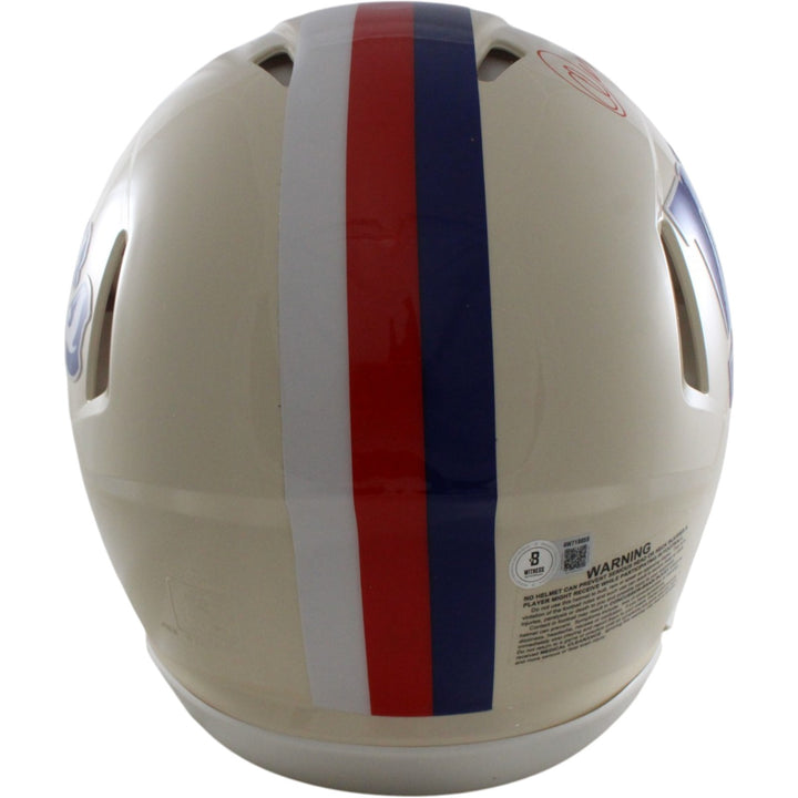 Abdul Carter Autographed New York Giants Authentic Retro Helmet Beckett W 56878