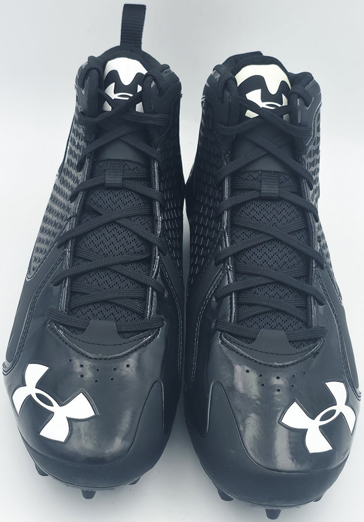 Michael Penix Jr Auto Black Under Armour Team Fierce MC Cleats Falcons Size 12