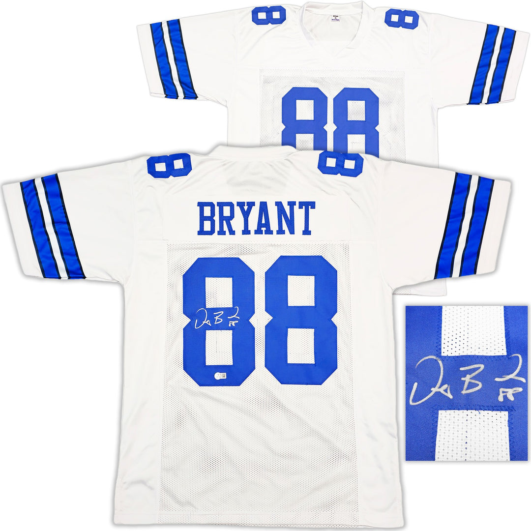 Dallas Cowboys Dez Bryant Signed White Jersey Beckett Wit