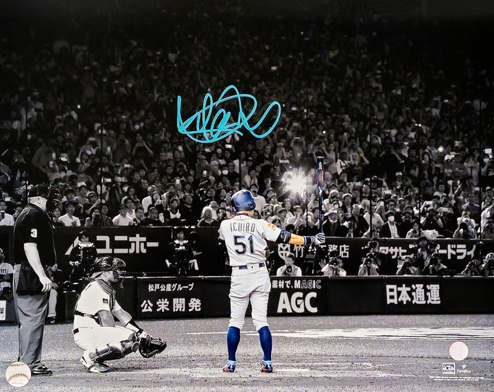 Ichiro Suzuki Signed Framed 16x20 Photo Seattle Mariners Final At Bat IS Holo