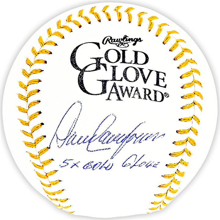 Dave Concepcion Auto Official Gold Glove Logo MLB Baseball Reds 5X Beckett