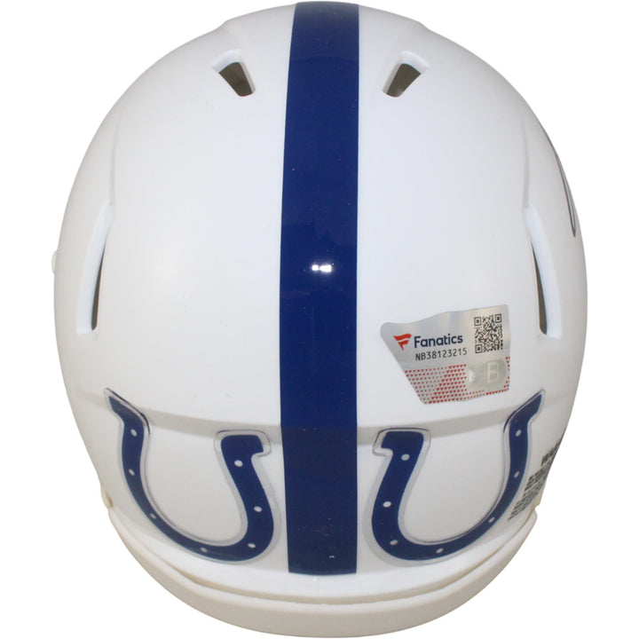 Jonathan Taylor Autographed Indianapolis Colts 56 TB Mini Helmet Fanatics 53677