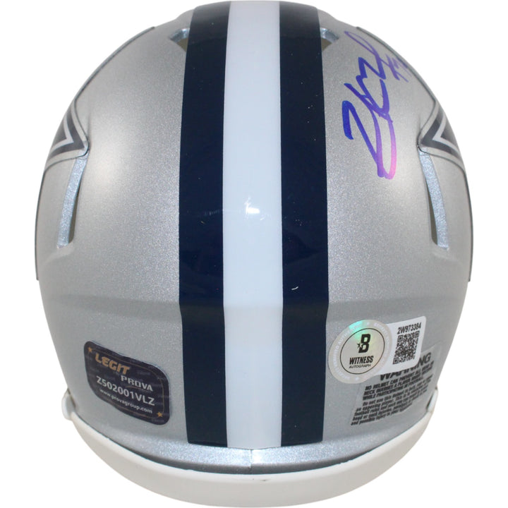 Zack Martin Autographed/Signed Dallas Cowboys Mini Helmet Beckett Witness 51037