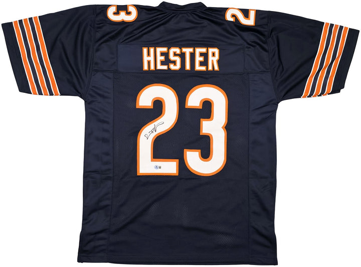 Chicago Bears Devin Hester Autographed Signed Blue Jersey Beckett BAS QR