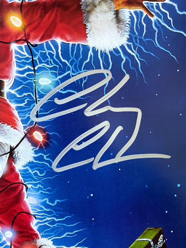 Chevy Chase Bev D'Angelo Quaid Cast Signed Christmas Vacation 12x18 Poster JSA