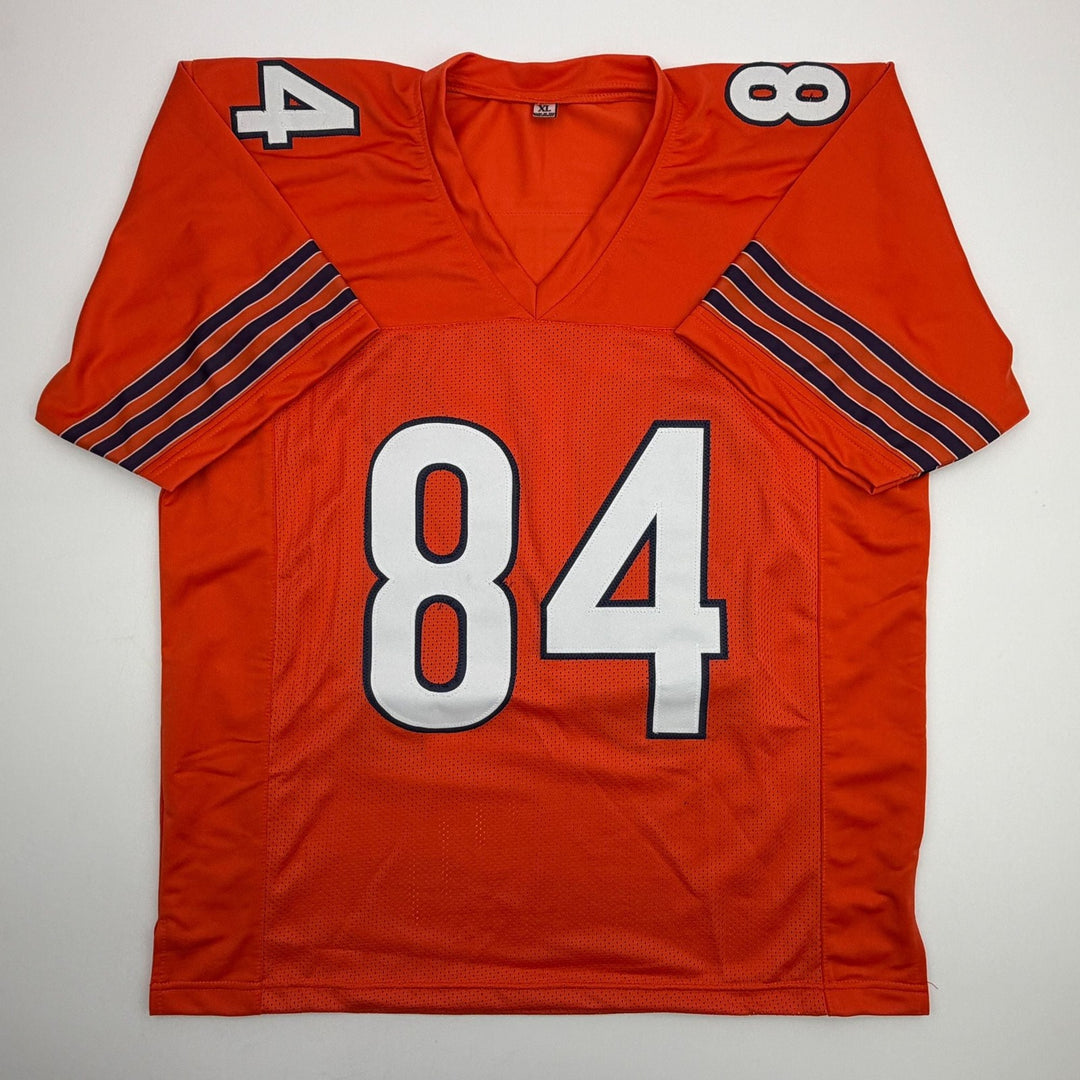 Autographed/Signed Colston Loveland Chicago Orange Football Jersey Beckett COA