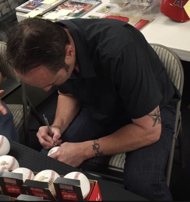 Adam Kennedy "WS Champ" Angels 2002 signed World Series Baseball BAS COA Beckett