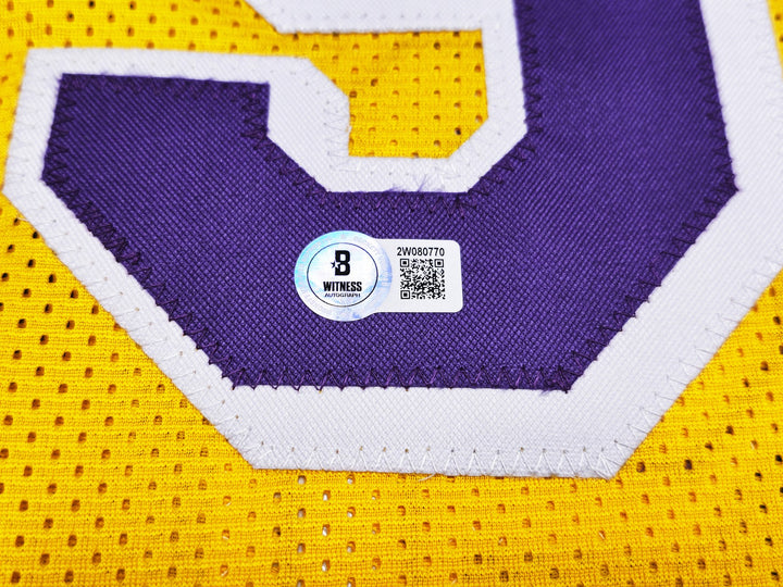 Fletch Chevy Chase Signed Yellow Jersey Beckett BAS Witness