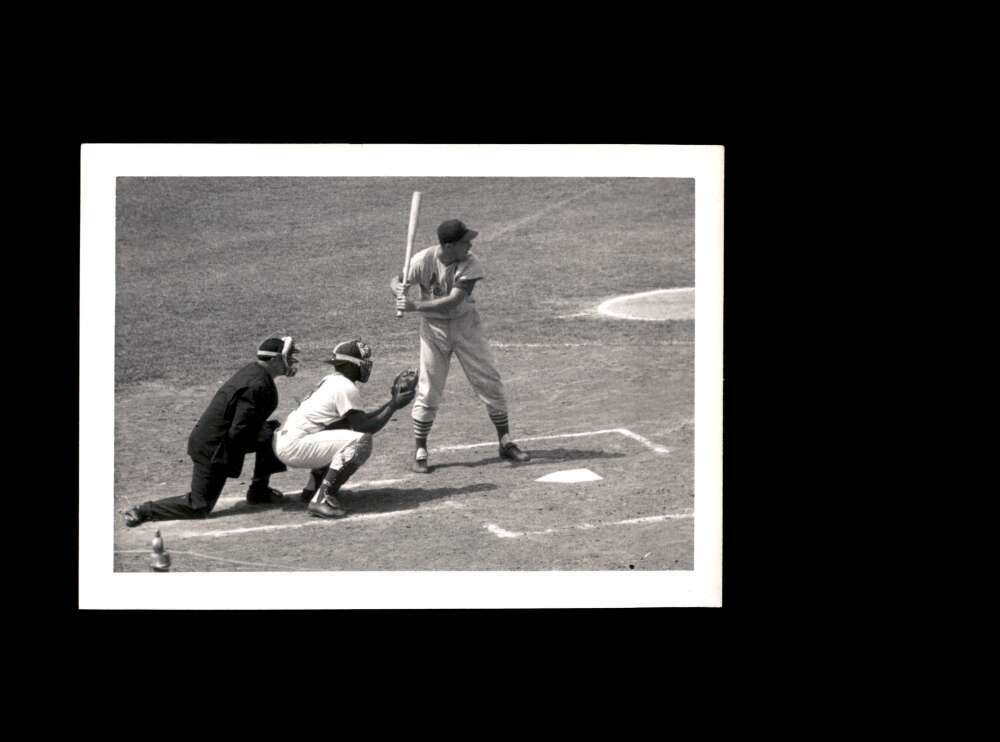 Ken Boyer JSA Coa Signed Vintage 4x5 1950`s St Louis Cardinals Original Photo