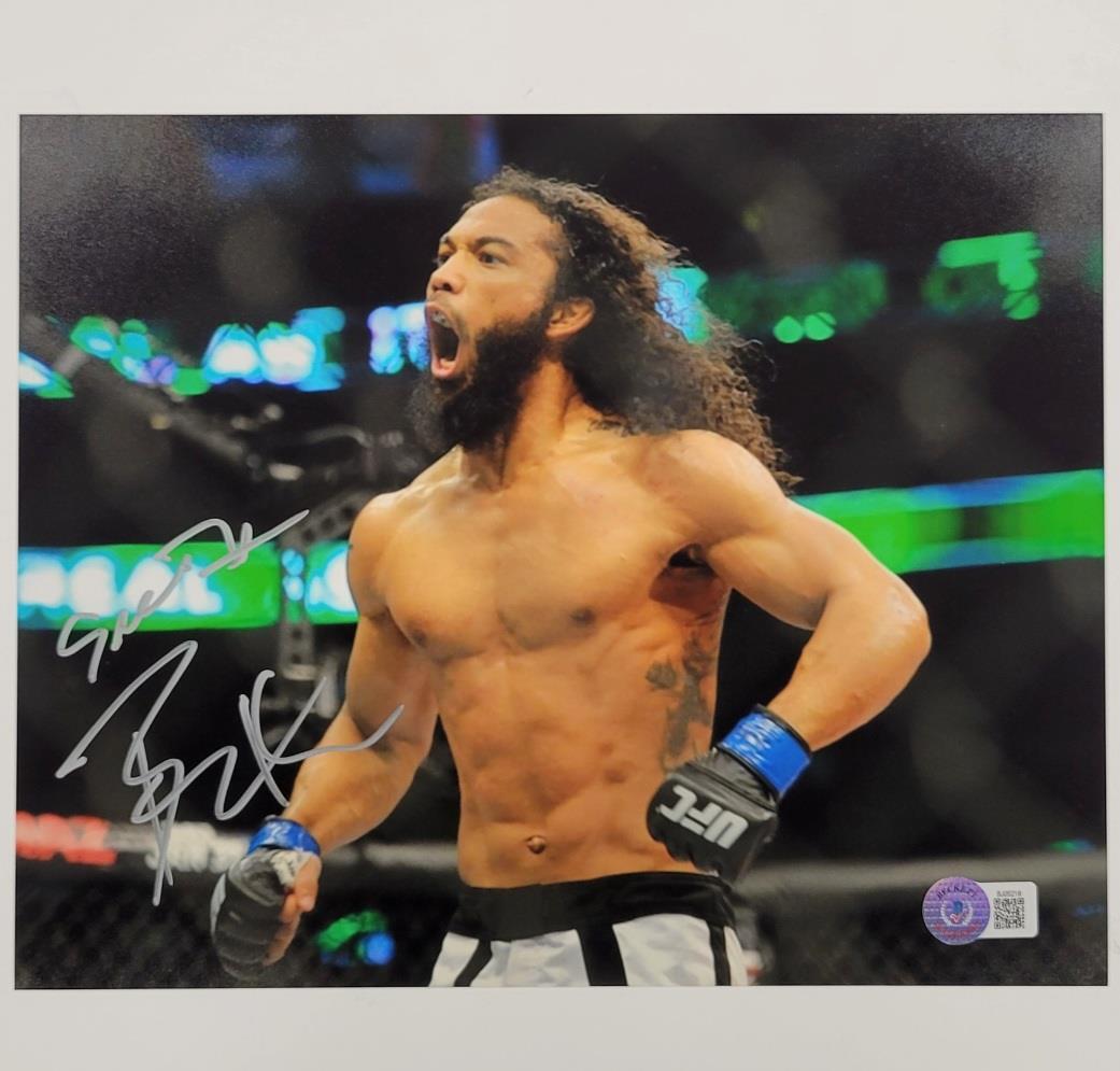 "Smooth" Benson Henderson signed 8x10 Photo Bellator MMA autograph ~ Beckett BAS