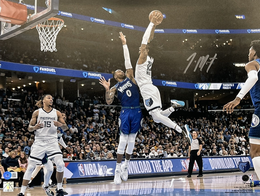 Ja Morant Autographed/Signed Memphis Grizzlies 16x20 Photo Beckett 40792