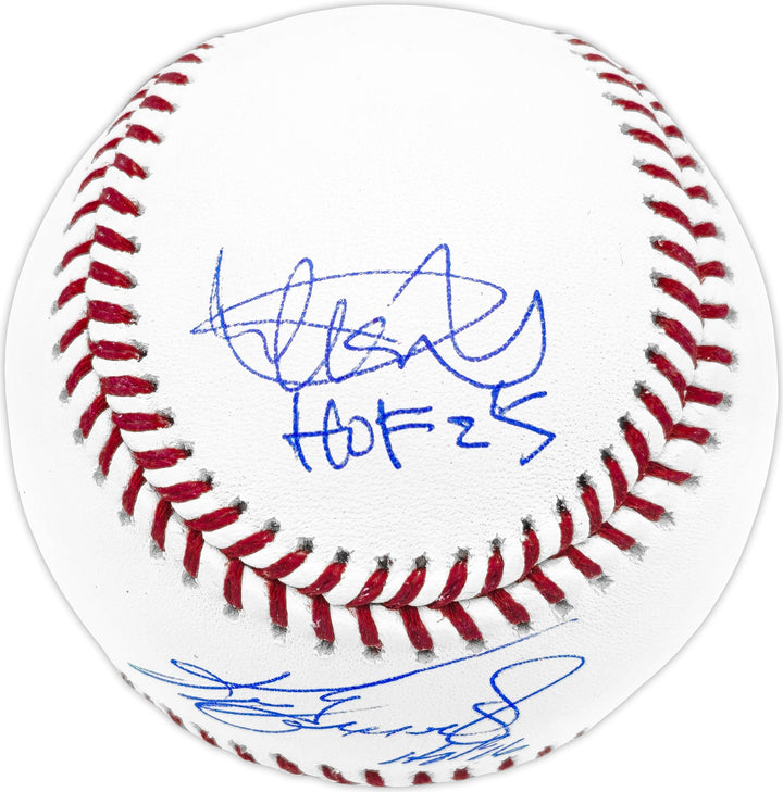 Ichiro Suzuki Ken Griffey Jr Edgar Martinez Auto Baseball Mariners "HOF" Beckett
