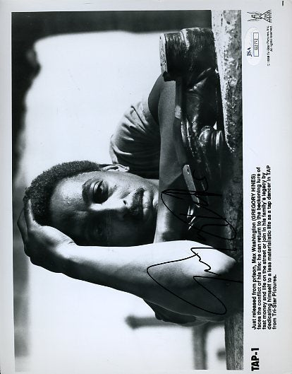 Gregory Hines D.2003 Signed Jsa Certed 8x10 Photo Autograph