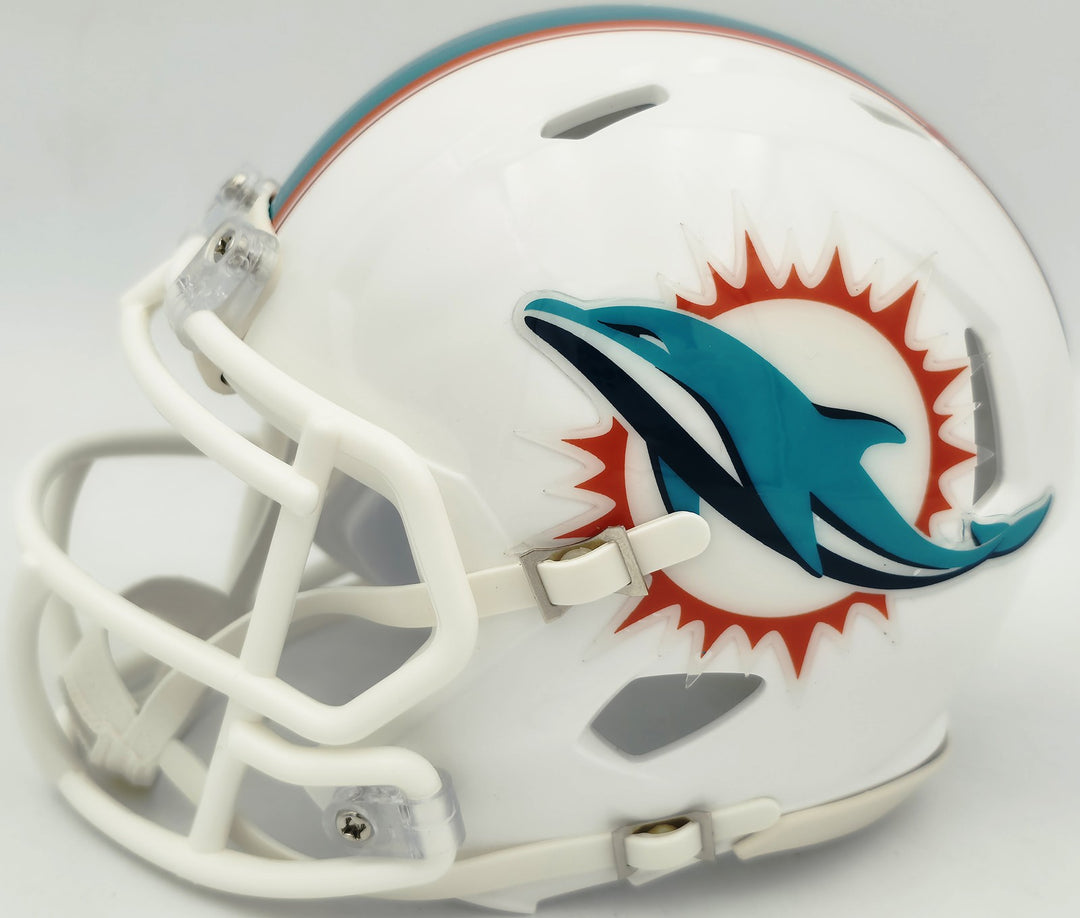 Ricky Williams Signed Miami Dolphins White Speed Mini Helmet JSA