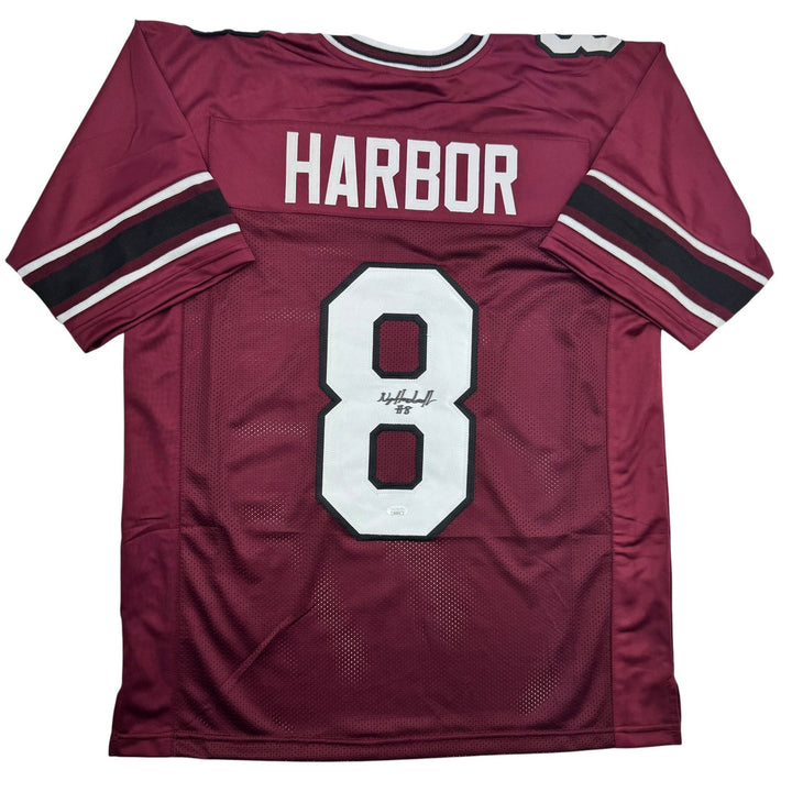 Autographed/Signed Nyck Harbor South Carolina Maroon College Jersey JSA COA
