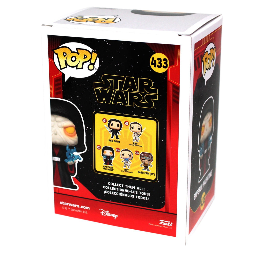 Ian McDiarmid Autographed Funko Pop Star Wars Emperor Palpatine 433 JSA IGM COA