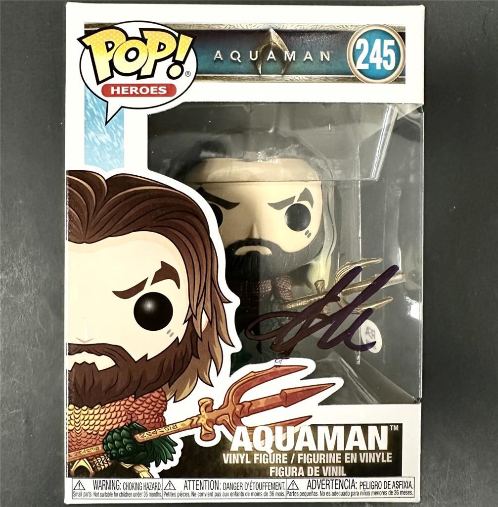 Jason Momoa signed Aquaman Funko Pop #245 autograph PSA/DNA Holo