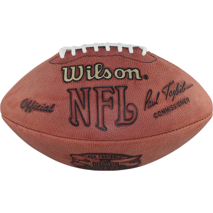 Paul Krause Signed Minnesota Vikings 98 HOF Game Football Deflate Beckett 54986