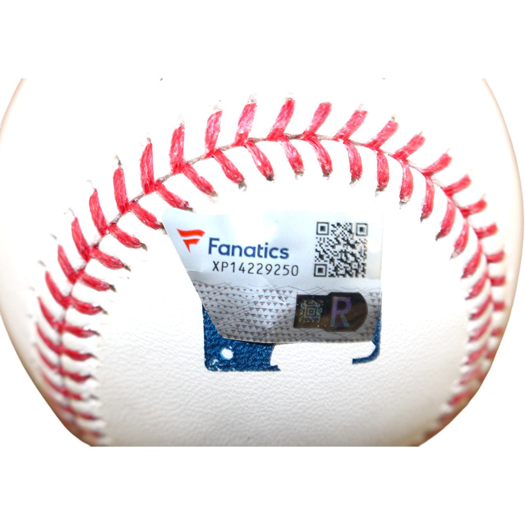 William Contreras Autographed Milwaukee Brewers OML Baseball Fanatics 54552