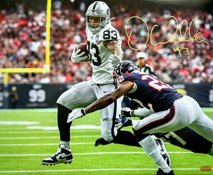 Darren Waller Signed Las Vegas Raiders Framed 16x20 Photo Inscriptagraphs COA